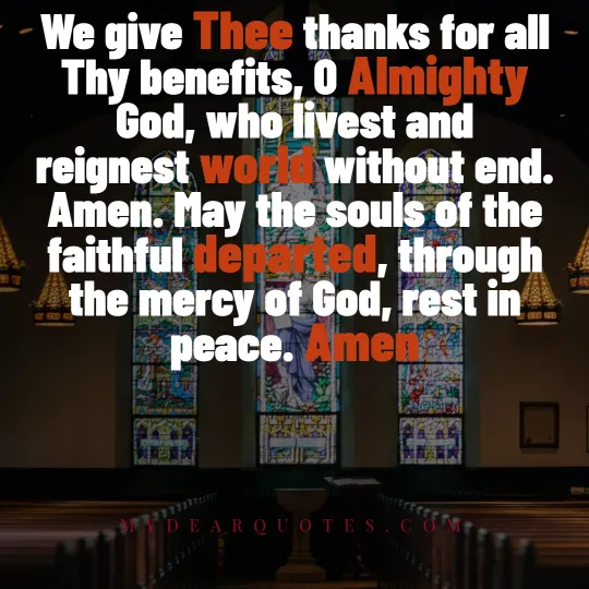 catholic dinner prayers