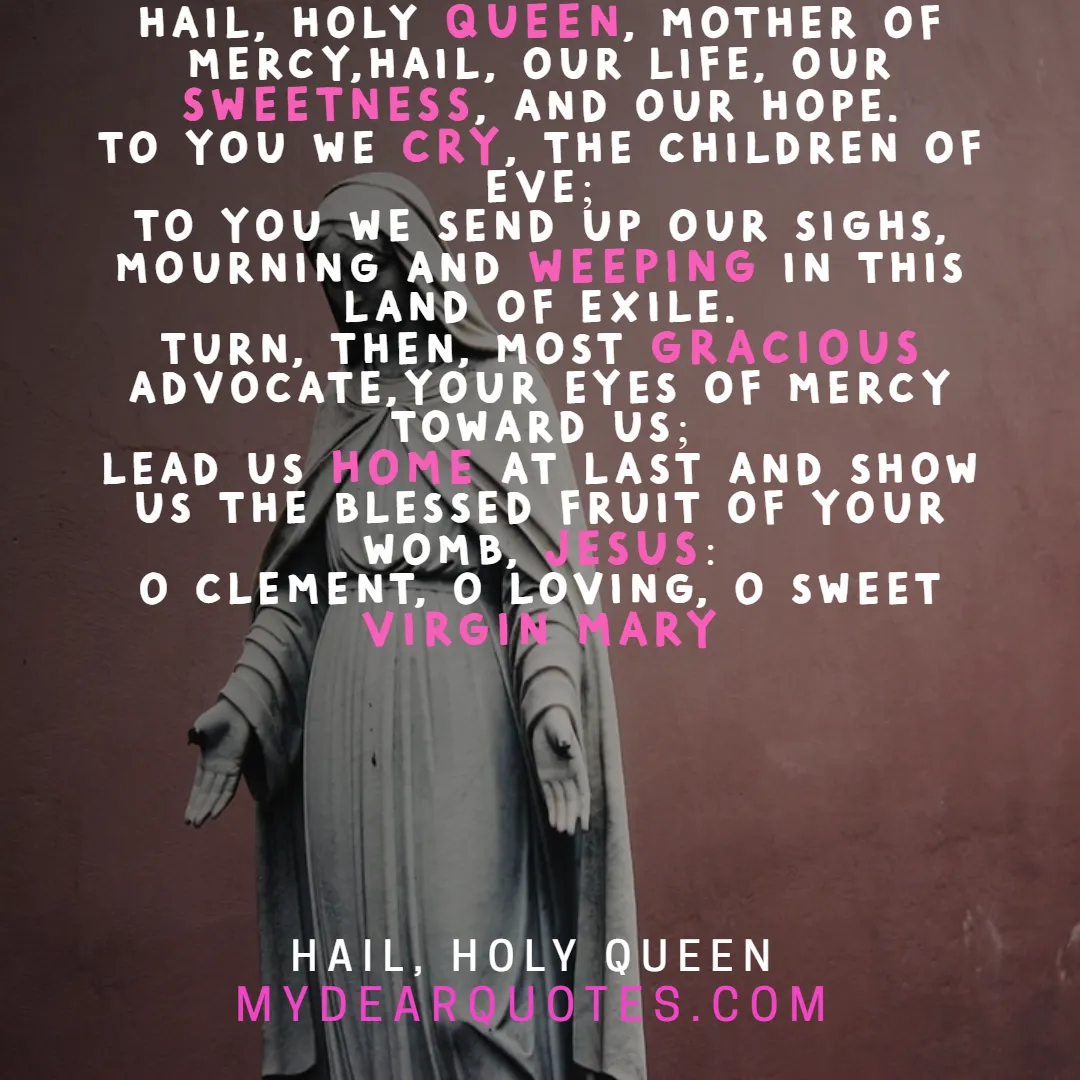 prayer hail holy queen