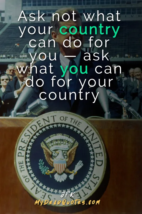 jfk ask not quote