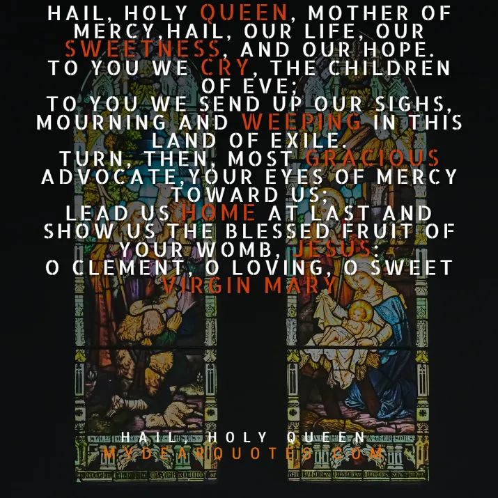 Holly Prayer To Mother Of God