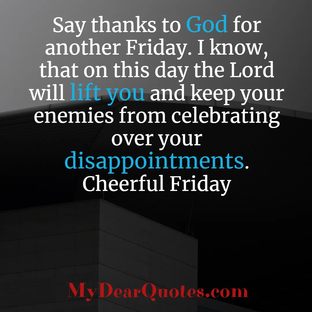 friday inspirational blessings
