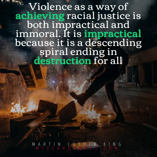 martin luther king violence quote