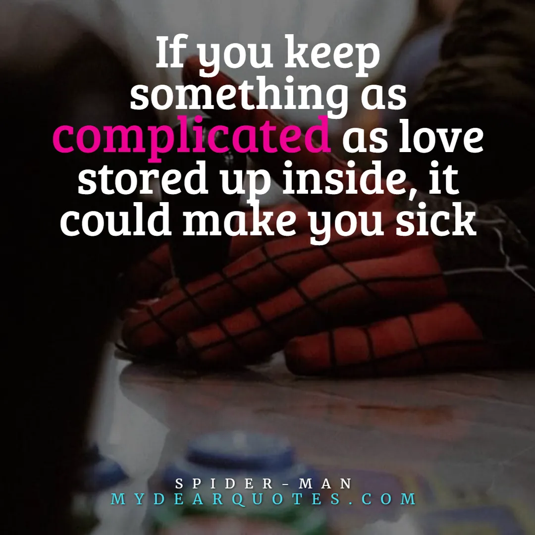 spider man love words