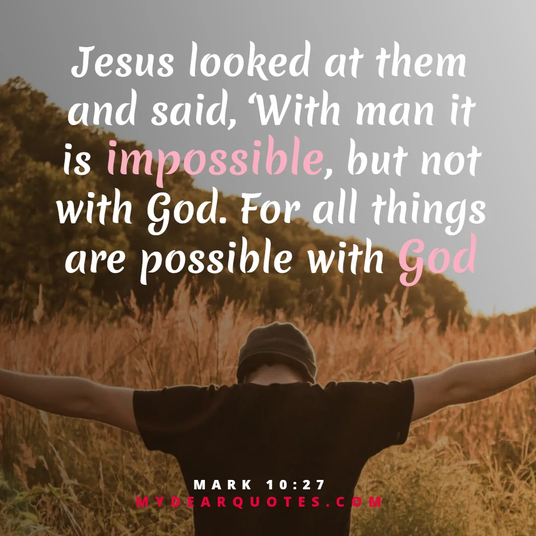 Mark 10:27 quotes