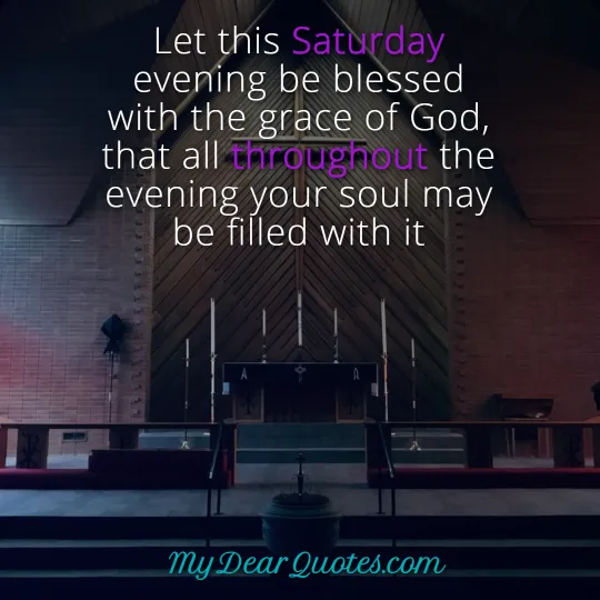 saturday spiritual blessings