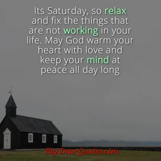blessed saturday and weekend