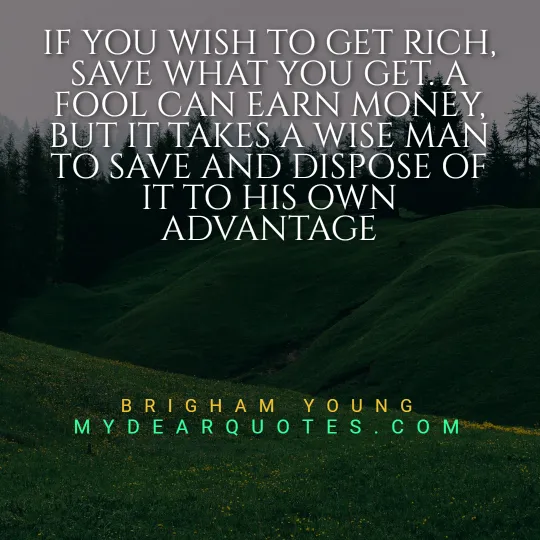 Brigham Young money affirmations