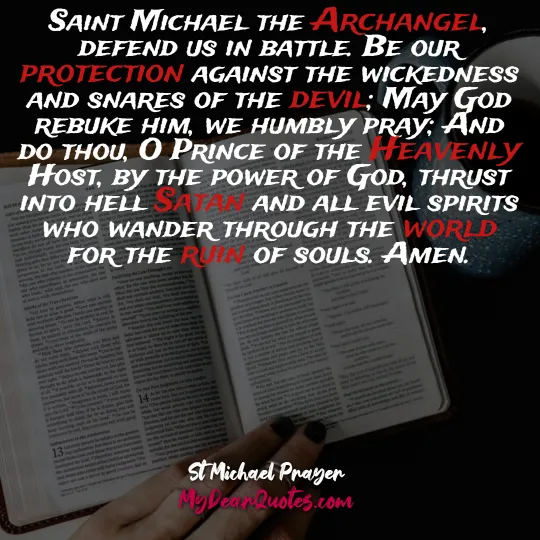 prayer st michael archangel