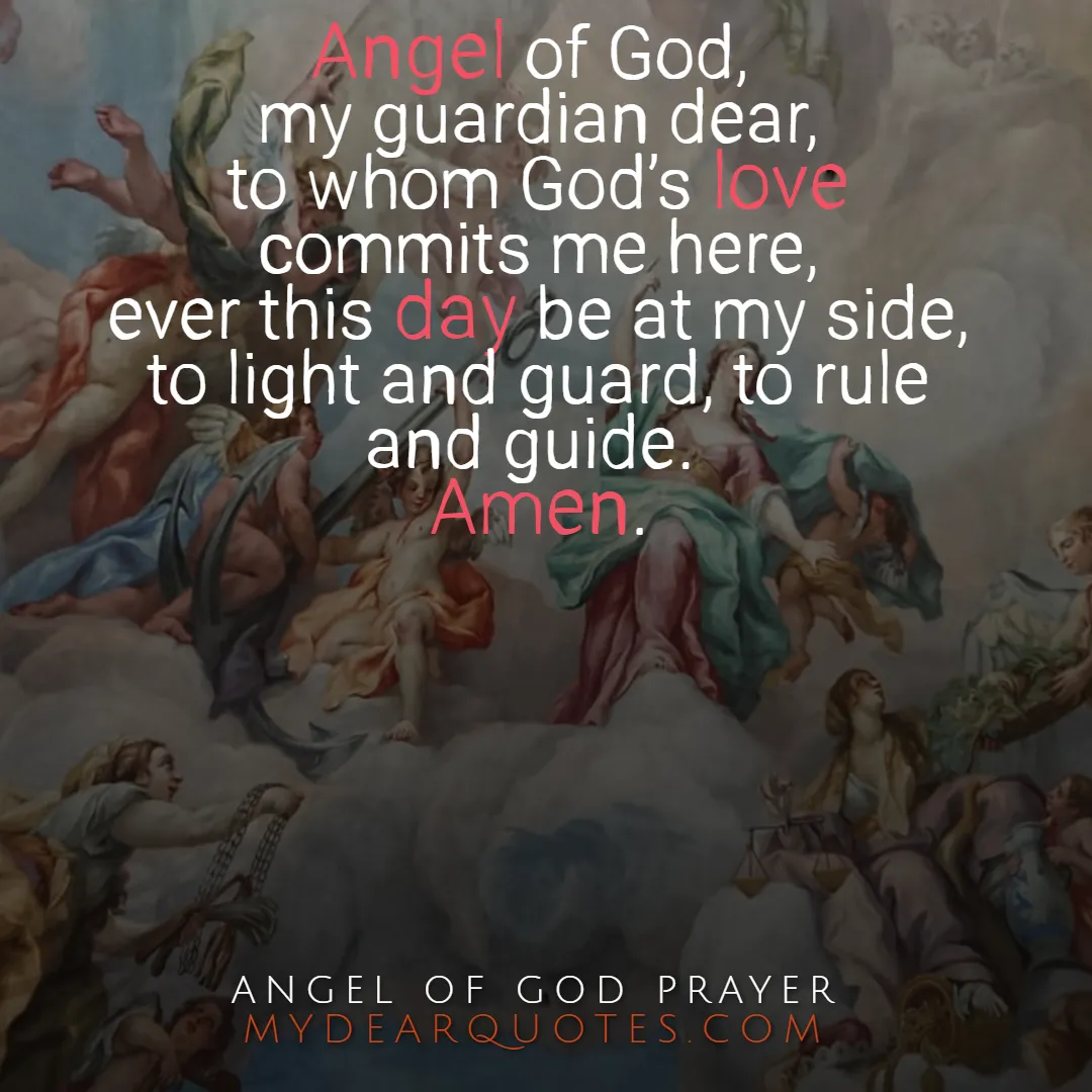 guardian angel prayer catholic