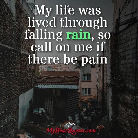 tupac quotes about pain