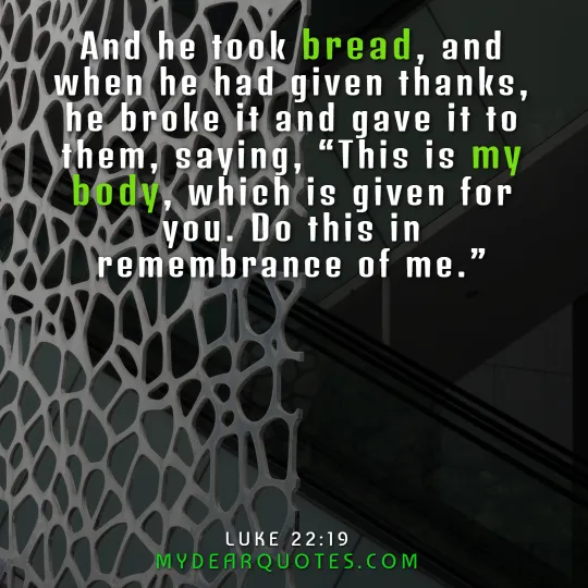 communion scripture Luke