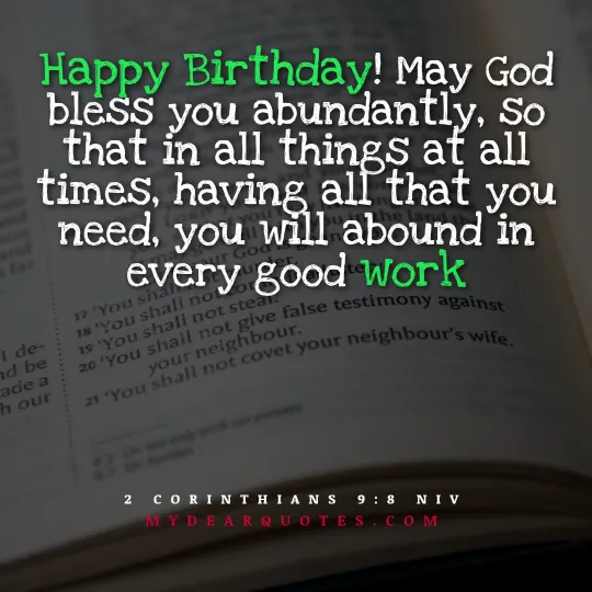 bible quotes for birthdays