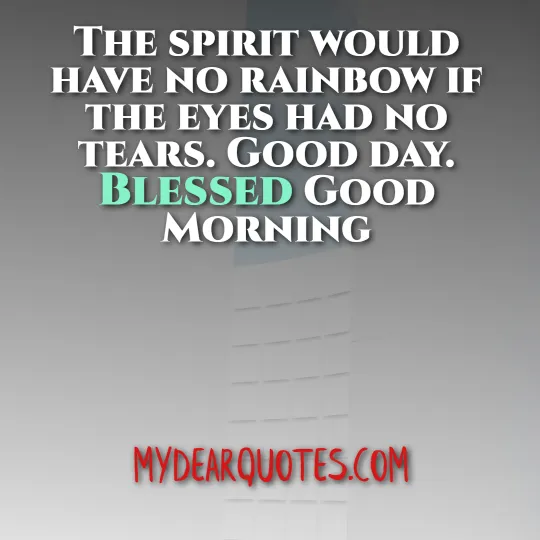 blessed good morning