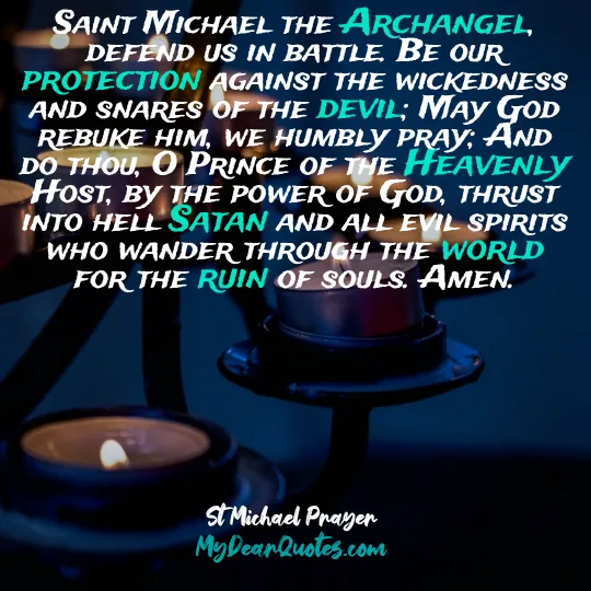 saint michael prayer