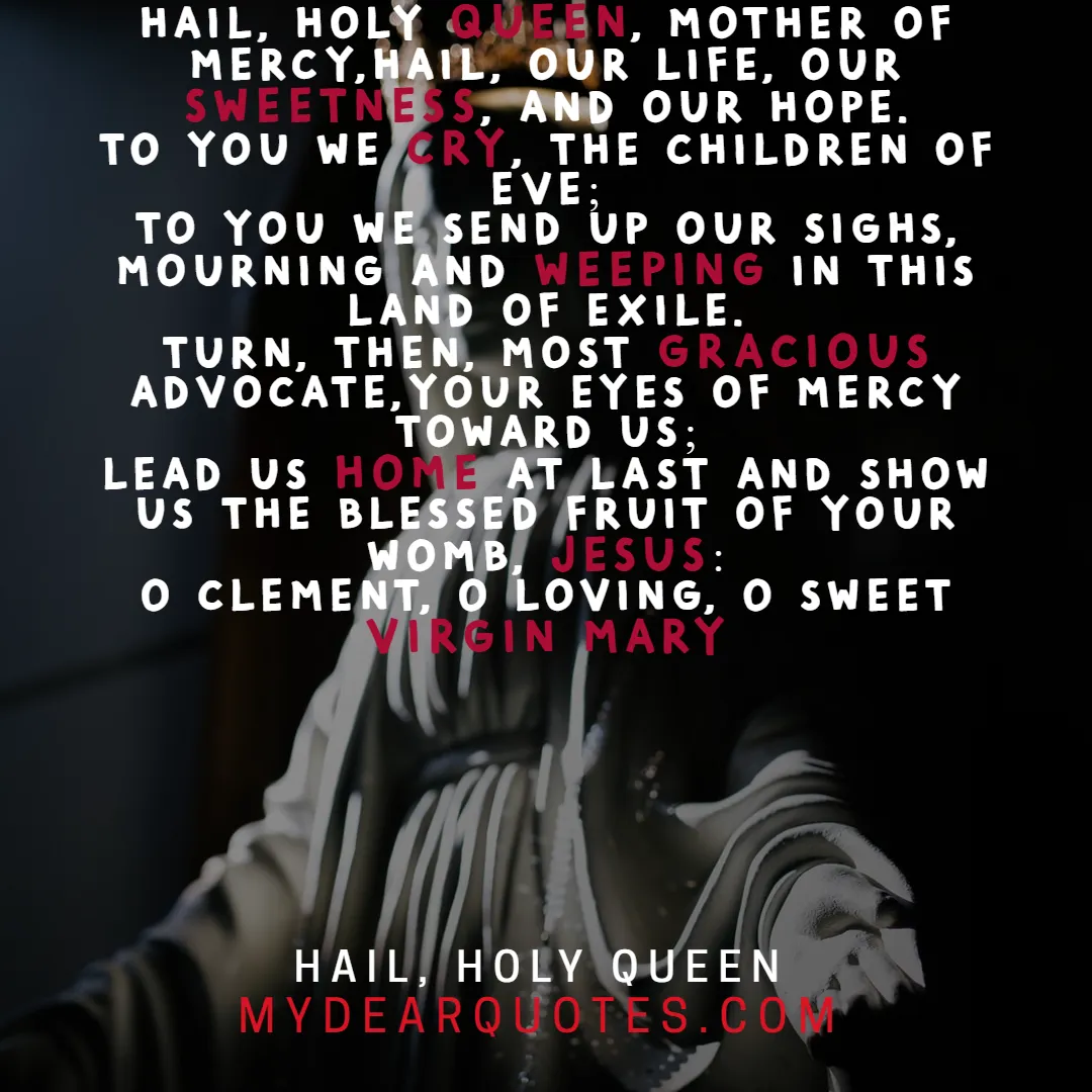 catholic prayer hail holy queen
