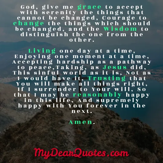 full serenity prayer