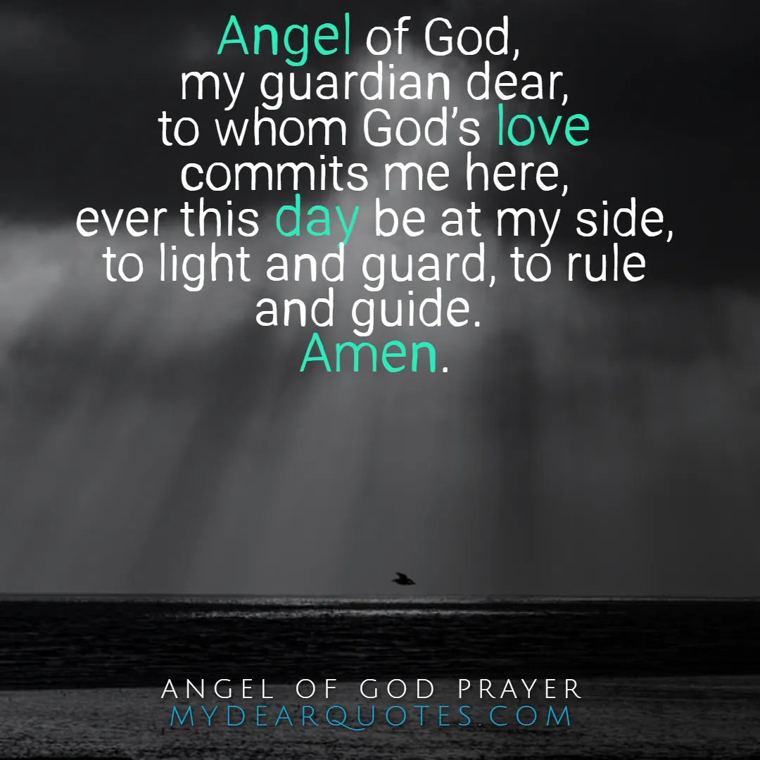 my guardian angel prayer