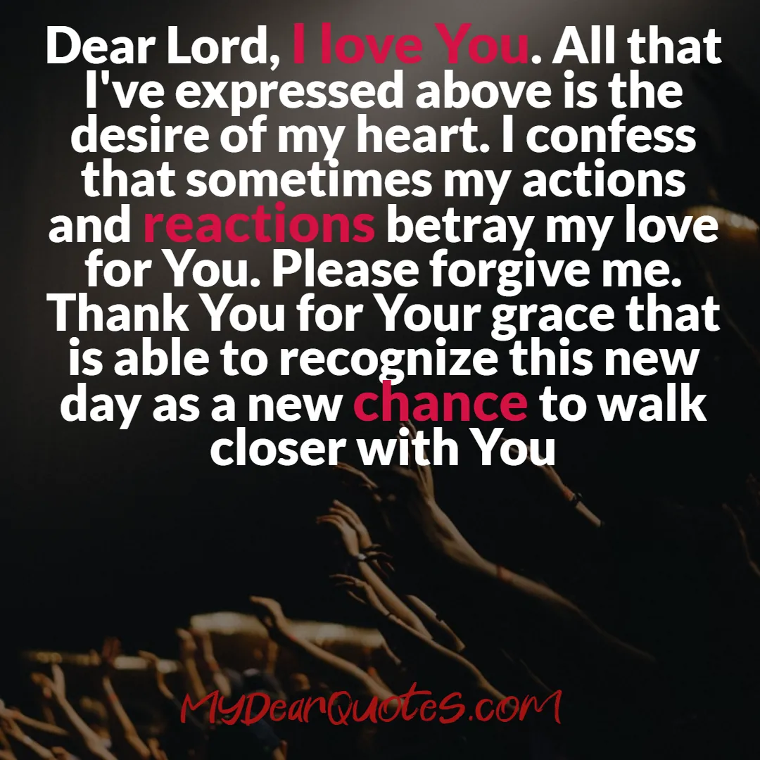 Dear Lord prayer