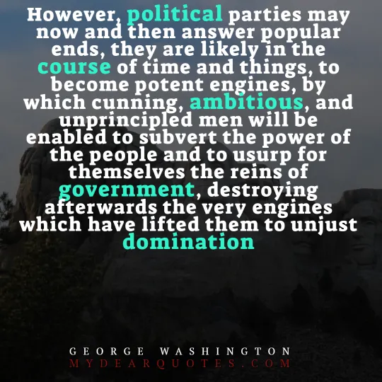 george washington bipartisan quote