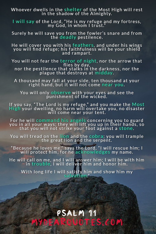 psalm 91 prayer for protection