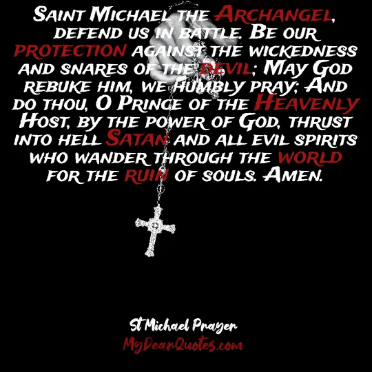 saint michael the archangel prayer