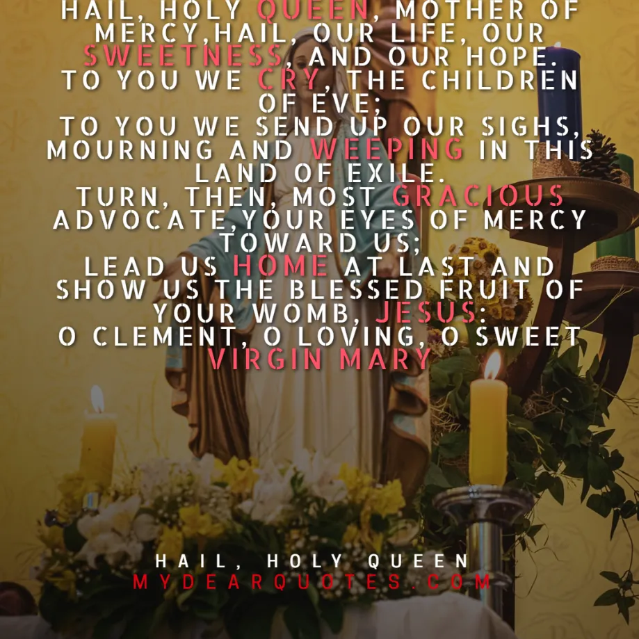 hail holy queen prayer rosary