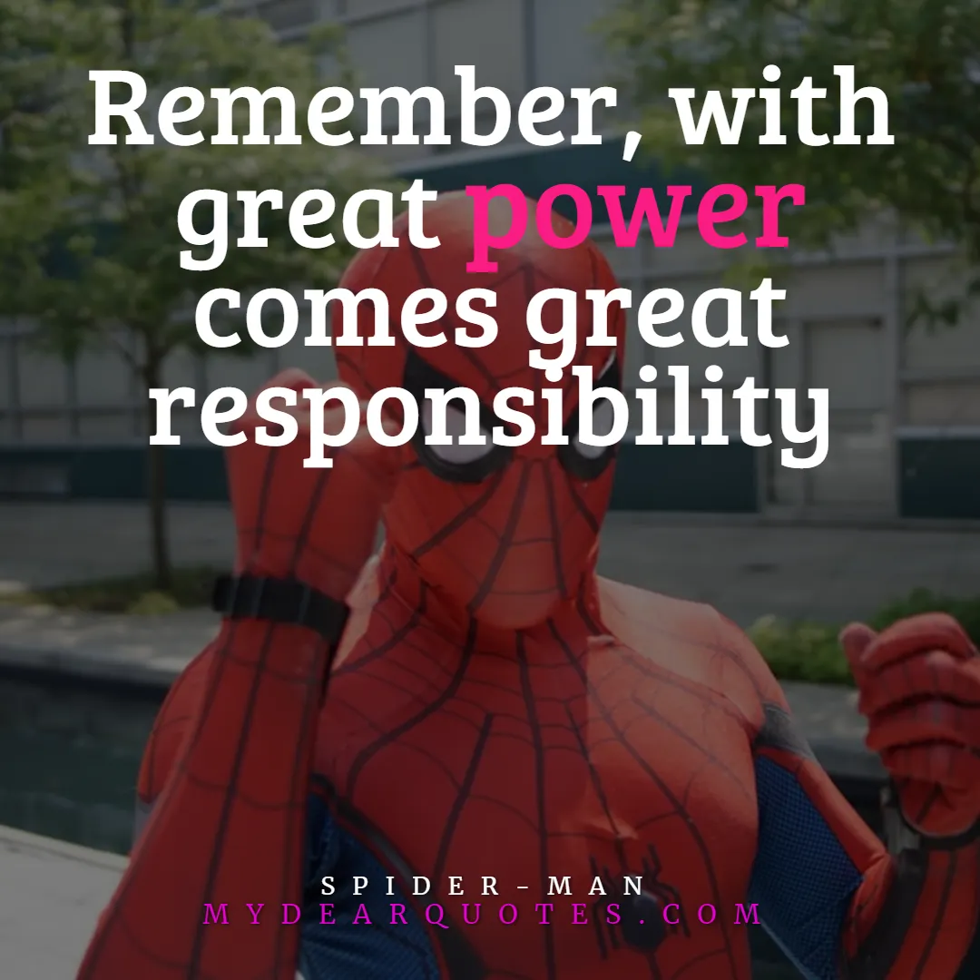 with great power comes great responsibility