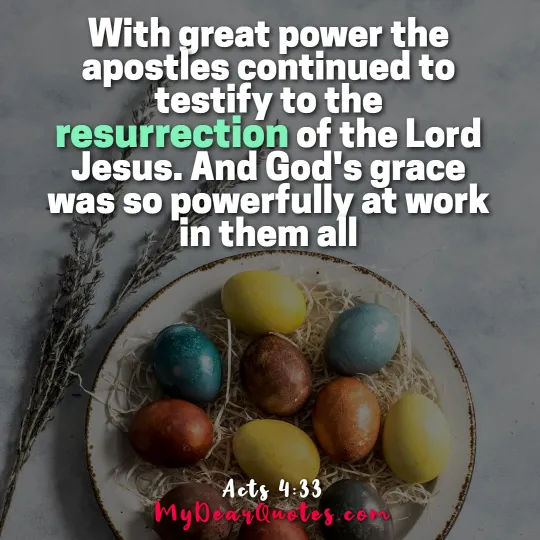 Acts 4:33 verse easter