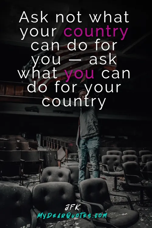 jfk ask not what your country quote