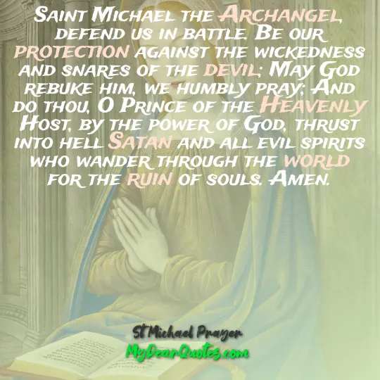 st michael prayer for protection