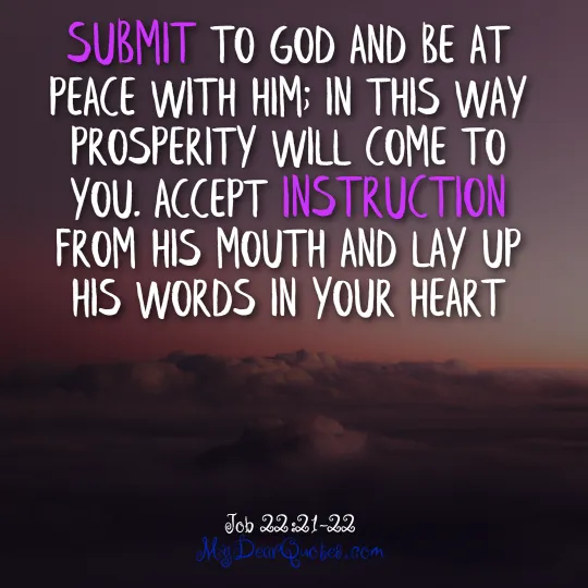 Job 22:21-22 verse