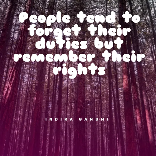 Indira Gandhi Saying