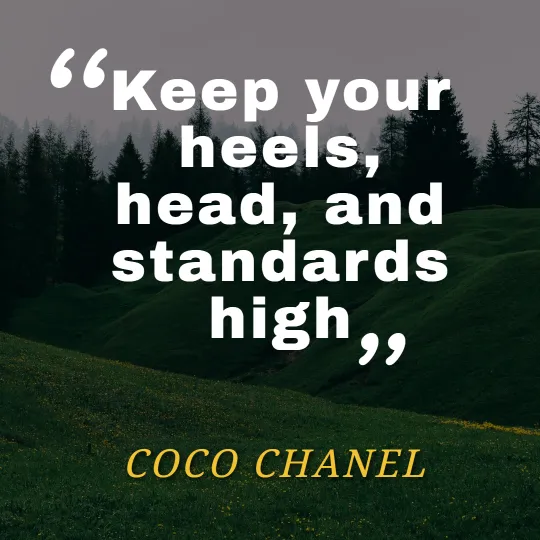 Coco Chanel Afirmations