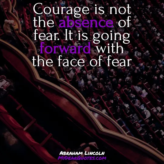 abraham lincoln courage quote