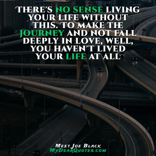meet joe black love quote