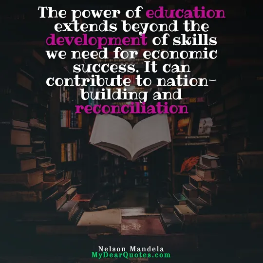 nelson mandela power of education