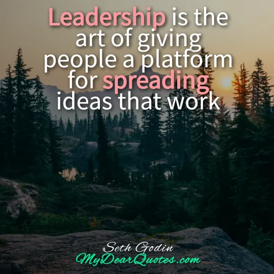famous quotes about being a leader