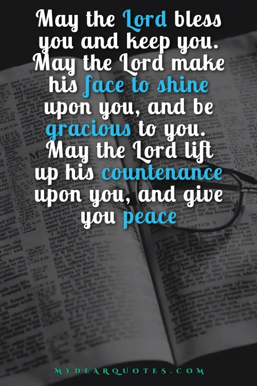 the lord make his face shine upon you