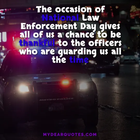 police appreciation day quotes