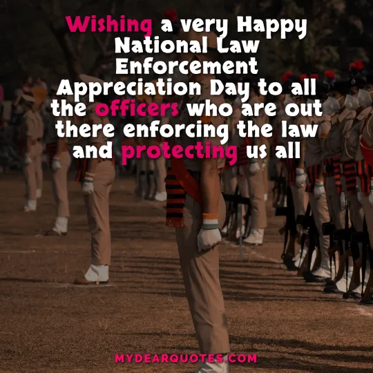 Thank You Law Enforcement Quote