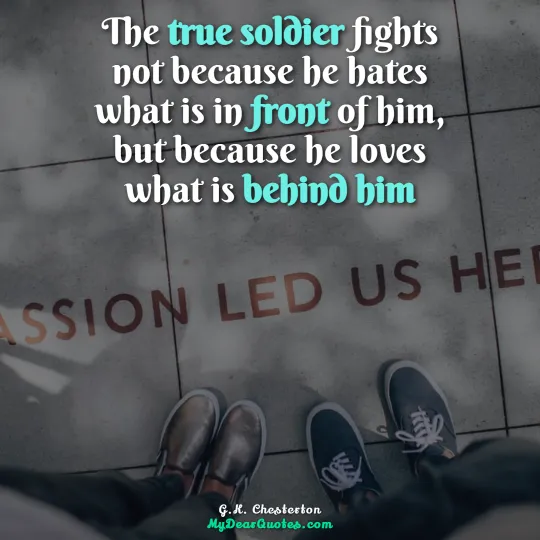 true soldier sayings