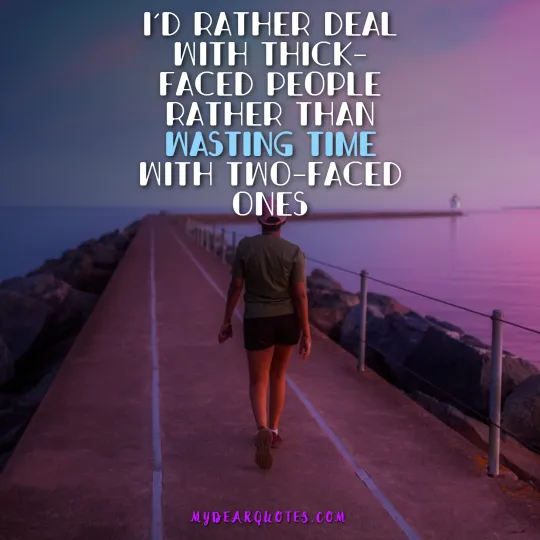 sayings about two faced people