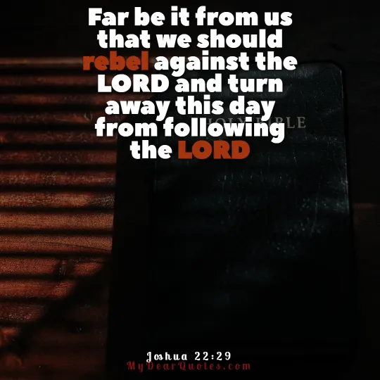 Joshua 22:29 verses