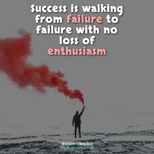 Winston Churchill success saying