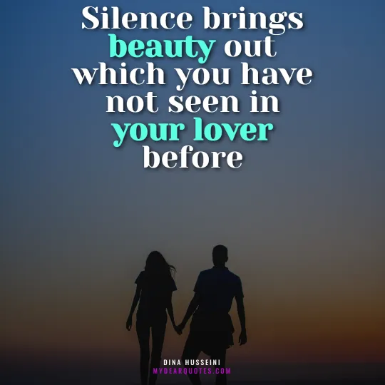 keeping silent in a relationship
