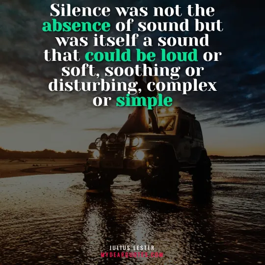 Silence was not the absence of sound in a relationship