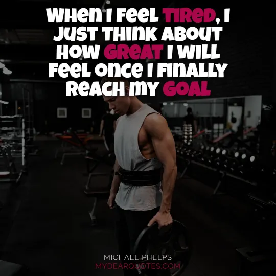 Michael Phelps reaching goals quote