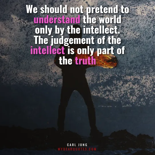 Carl Jung quote about intellect