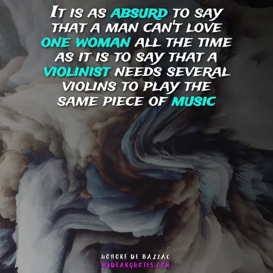 balzak quote about woman and violins