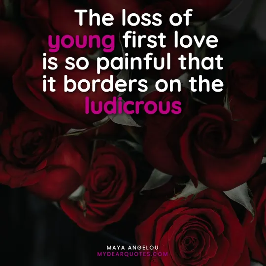 loss of first love quote